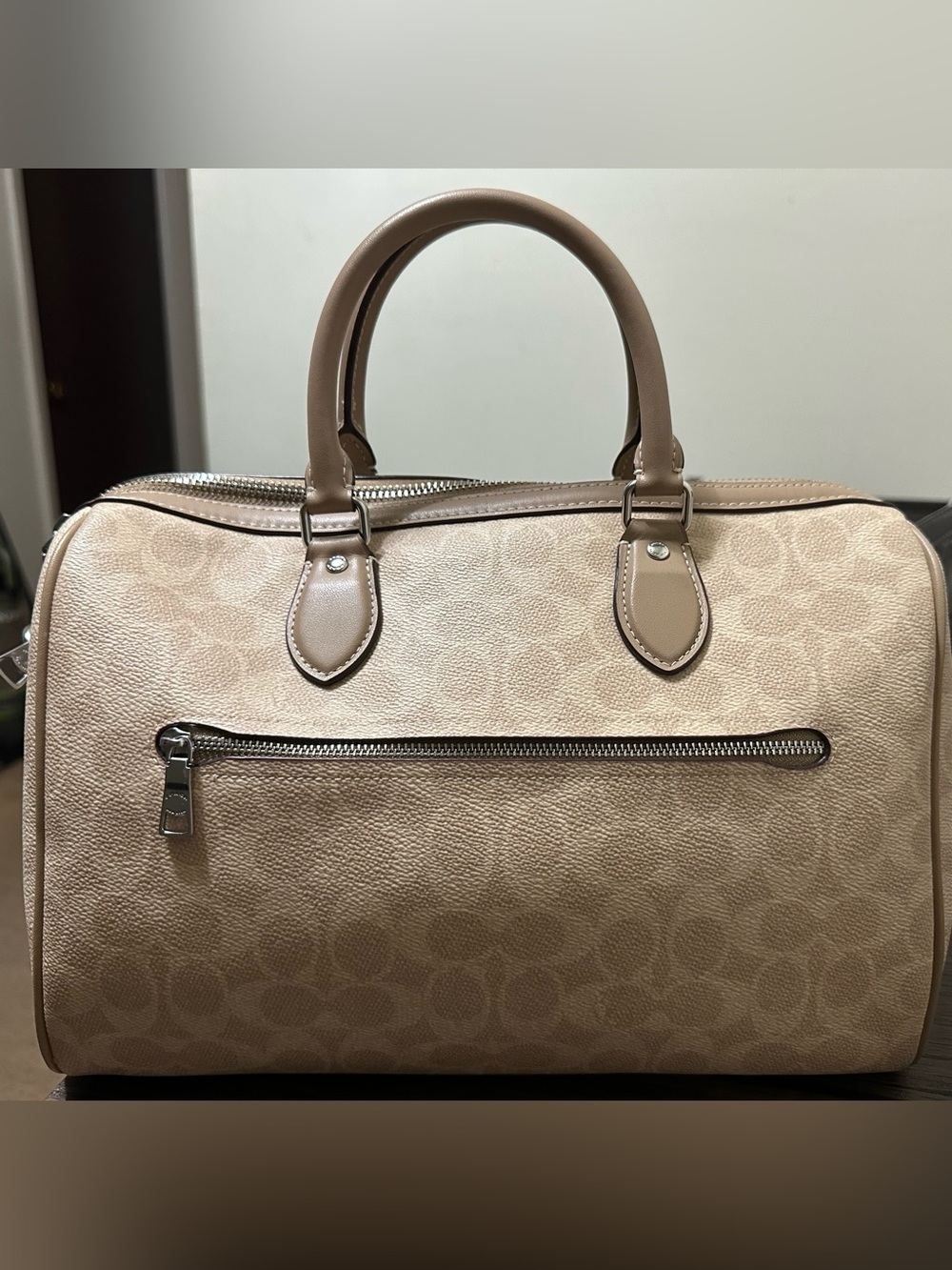 Coach Signature Rowan Satchel with Silver Metal - Picture 2 of 8